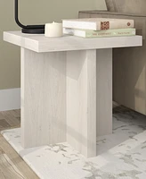 Hudson & Canal 22" Elna Wide Square Side Table