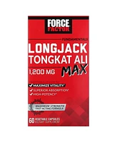 Force Factor Fundamentals LongJack Tongkat Ali Max 1 200 mg 60 Vegetable Capsules