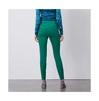 Etcetera Women's Stretch Corduroy Pants Emerald