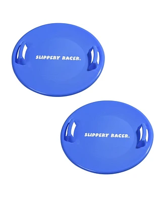 Slippery Racer Downhill Pro Adults and Kids Saucer Disc Snow Sled