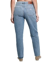 Guess Women's High-Rise Straight-Leg Mom Jeans