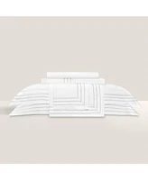 Togas Eden white/white Duvet cover King white