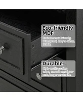 5 Drawers Dresser for Bedroom, White Dresser with Wide Drawers, Wood Chest of Drawers, Tall Dresser for Bedroom