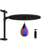 Soozier Wall Mounted Speed Bag Platform, Height Adjustable Punching Bag