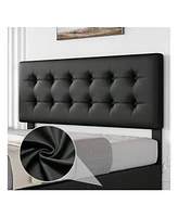 Bed Frame,With 4 Storage Drawers And Headboard, Linen Upholstered Platform Frame With Wooden Slats Support, Button Tufted Design