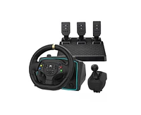 Doyo Pc 1080 Degree Racing Wheel with Responsive Hall Pedal and shifter, Compatible with Xbox One/Xbox Series X|S/PS4/PS3/Pc/Xinput/Xbox 360/Switch