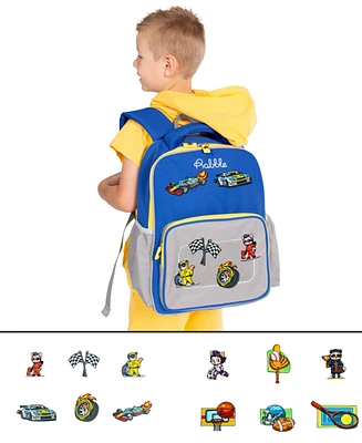 Rabble Clothing Kids Unisex Kids' Backpack with Racing Royalty Dabblz Bundle