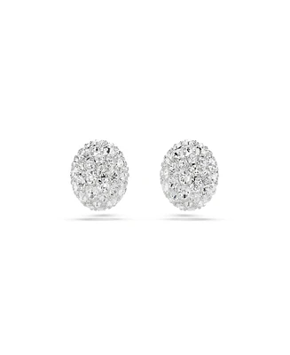 Swarovski Round Cut, Sphere, White, Rhodium Plated Dextera Stud Earrings