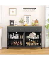 gaomon 55" Sideboard Buffet Cabinet, Kitchen Storage Cabinet, Coffee Bar Cabinet, Storage Cabinet for Kitchen