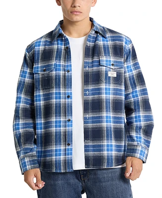 Guess Jeans Men's Pocket Plaid Shirt