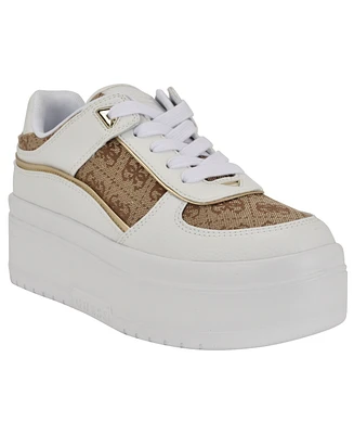 Guess Women's Ridgee Lace Up Platform Sneakers