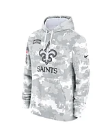 Nike Men's Arctic Camo New Orleans Saints 2024 Salute to Service Club Fleece Pullover Hoodie