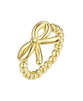 Macy's Gold and Silver-Plated Bow Statement Ring