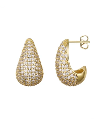 Macy's Gold-Plated Cubic Zirconia Drop Large Earrings