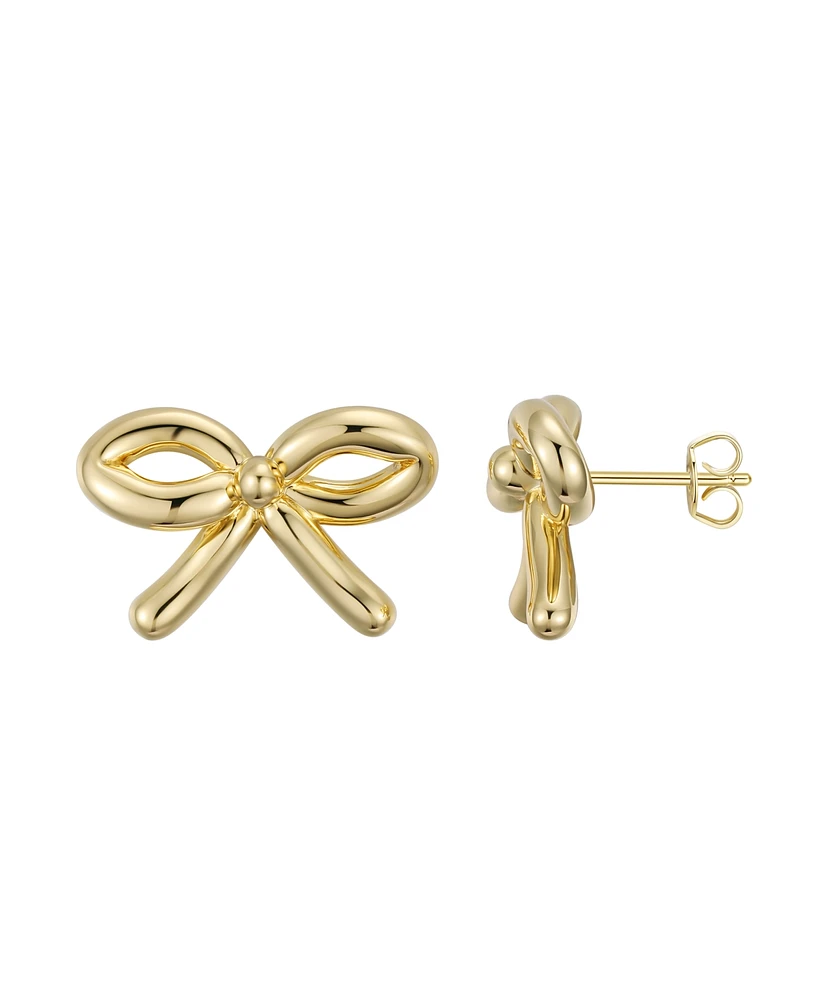 Macy's Gold-Plated Bow Stud Earrings