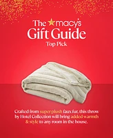 Hotel Collection Channeled Faux Fur Throw, 50" x 60", Exclusively at Macy's