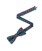 Tommy Hilfiger Boys Madison Grid Check Pre-Tied Bow Tie