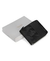 Champs Men's Camo Collection Leather Zip Around Wallet