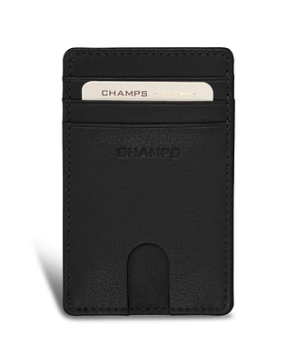 Champs Men's Onyx Collection Leather Access Card Case