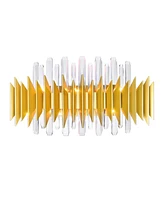 Cwi Lighting 12" Metal Cityscape 7 Light Wall Sconce