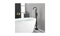 Slickblue Freestanding Bathtub Faucet - High Flow Tub Filler with Handheld Shower and Swivel Spout