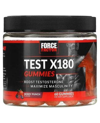 Force Factor Test X180 Gummies Berry Punch