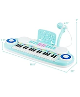 Gymax 37 Keys Kids Toy Electronic Organ Portable Piano Keyboard w/ Microphone