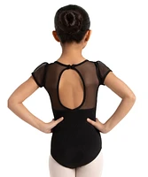 Capezio Girls Puff Sleeve Keyhole Back Leotard