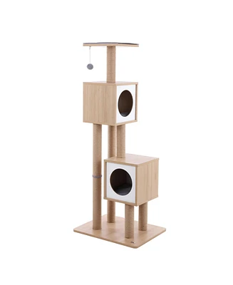 The Licker Store Sawyer 3-Tier Minimalist Jute Cat Tree Condo with Scratching posts