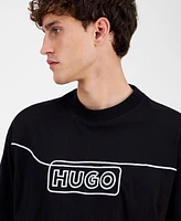 Hugo Boss Men's Noideryo Relaxed Fit Short Sleeve Crewneck Logo Graphic T-Shirt