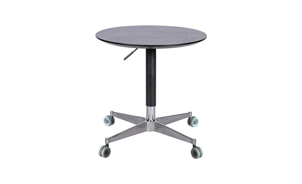 Slickblue Movable Adjustable Coffee Table 360 Swivel Counter Bar Height Aluminum Star Base Movable for End Table Dining Room Home Kitchen Table