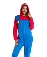 OppoSuits Men's Adult Onesies - Mario And Luigi Nintendo Outfits Red