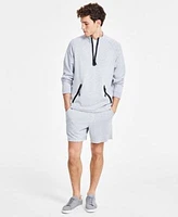 Alfani Mens Alfatech Shorts Quarter Zip Pullover Exclusively At Macys