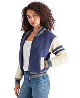 Steve Madden Women's Fernando Varsity Sweater Jacket