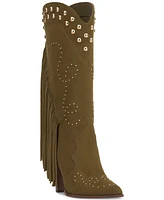 Jessica Simpson Women's Rosera Studded Fringe Cowboy Boots