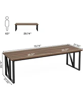 Tribesigns 78.7 Inches Rectangular Long Dining Table for 8-10 People, Wood Large Kitchen Table with Heavy