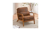 Slickblue Upholstered Single Lounge Chair, Stylish Indoor Accent Chair for Living Room