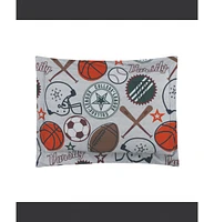 Alex + Bella League Sports Gray -Piece Microfiber Comforter Set