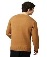 Ben Sherman Men's Cable Textured Crew Neck Sweater
