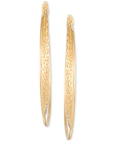 Simone I. Smith Polished Double Rope Hoop Earrings in 18k Yellow Gold Over Sterling Silver (60mm)