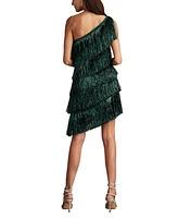 Tadashi Shoji Women's Sonny Metallic Fringe Mini Dress