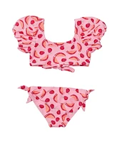 Snapper Rock Little Girls Berry Sweet Knot Front Bikini