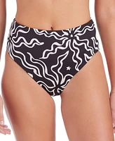 Sanctuary Women's Beach Conversations Reversible High-Rise Bikini Bottoms