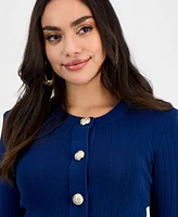 I.n.c. International Concepts Petite Match Set Button Cardigan, Exclusively at Macy's