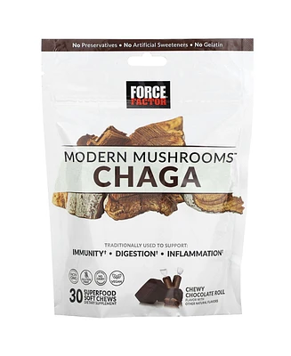 Force Factor Modern Mushrooms Chaga Chewy Chocolate Roll 300 mg