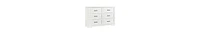 gaomon Dresser For Bedroom With 6 Drawers, Wood Drawer Dresser Chest Of Drawers For Closet, Living Room, Hallway, Nursery, Kids Bedroom(White)