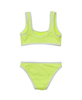 Snapper Rock Big Girls Citron Zest Crop Bikini