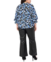 Vince Camuto Plus Floral-Print Blouse