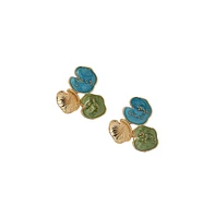 Sohi Women's The Lilypad Stud Earrings