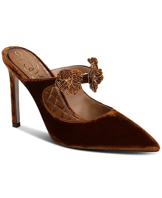 Sam Edelman Women's Amelie Floral Bead-Emblished Pumps